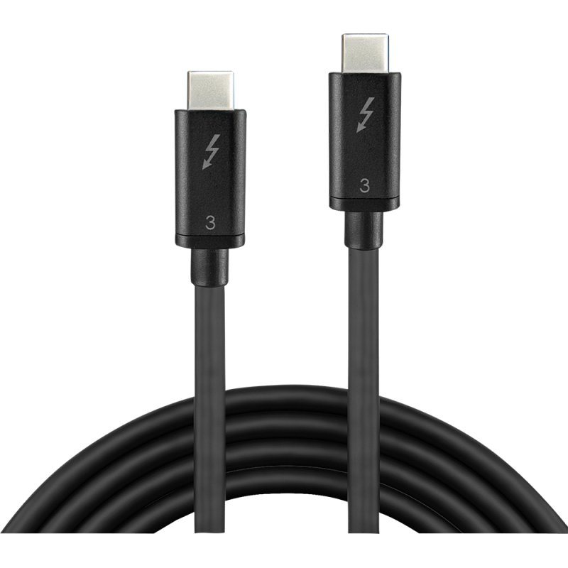 Lindy Câble Thunderbolt 3 de 0.5m, 40Gbit/s, PD 100W, passif