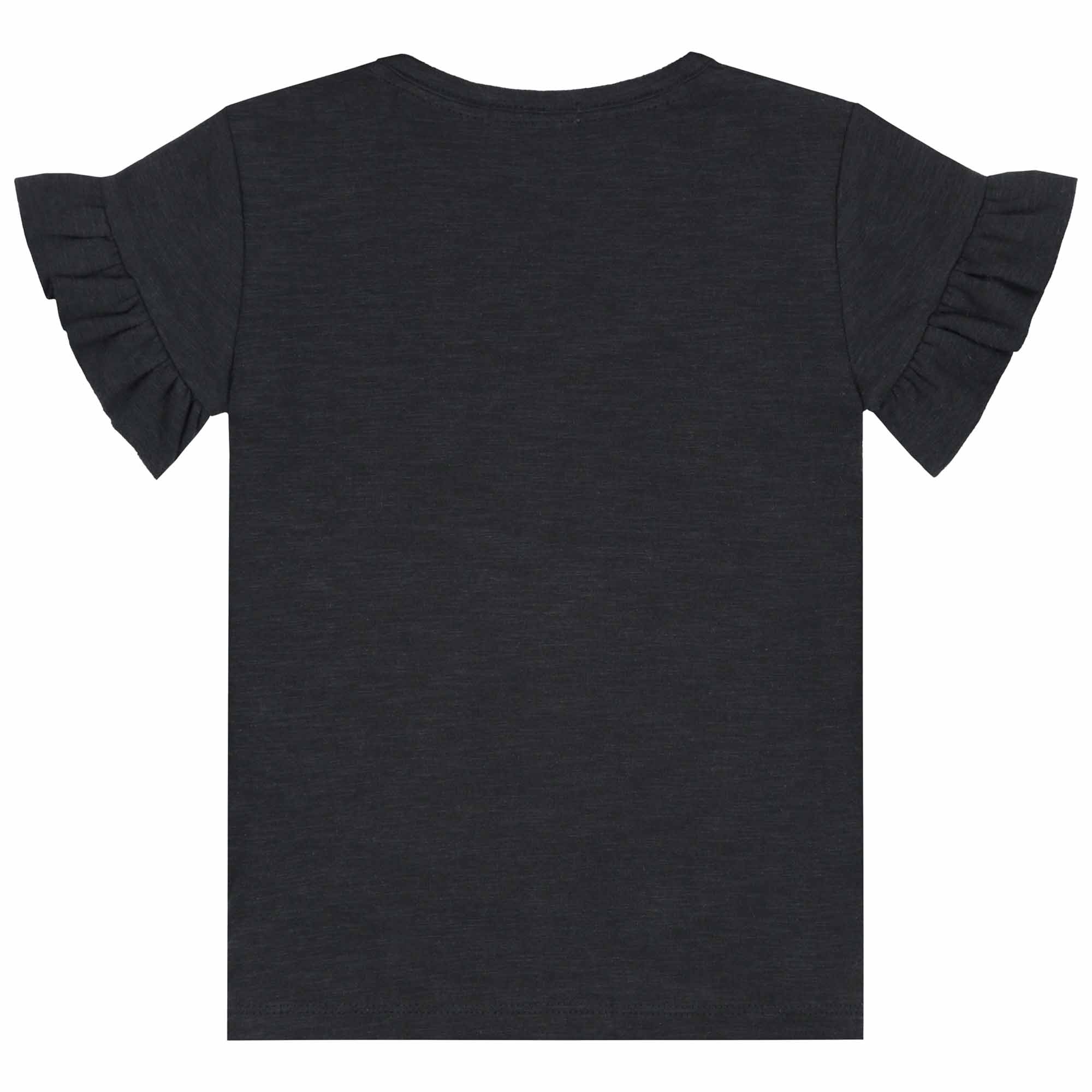 Prénatal peuter T-shirt korte mouwen effen zwart