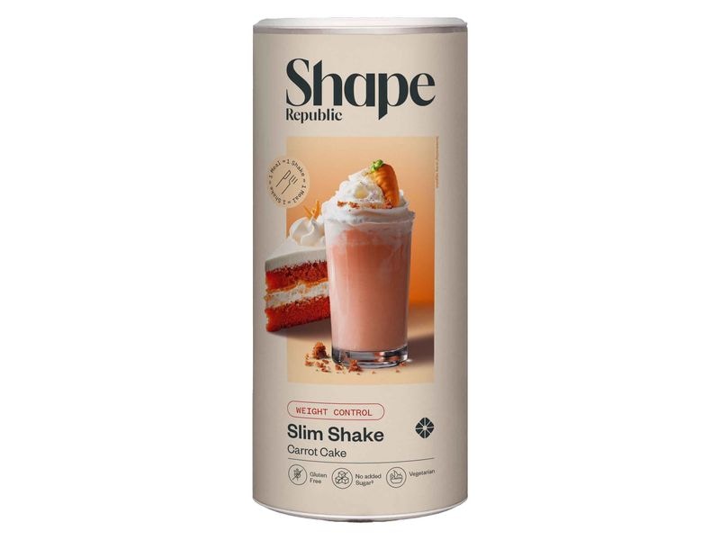 Shape Republic Slim Shake Carrot Cake 420 g Einfach und lecker abnehmen – ein Shake, der dich wirklich satt hält
