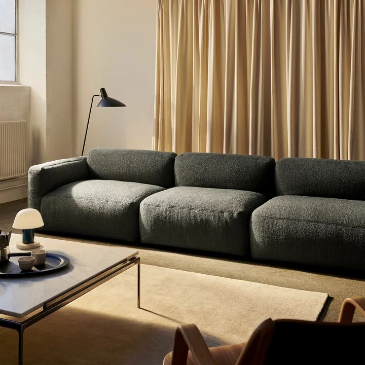 &Tradition - Develius Mellow Eck-Sofa, Konfiguration E, blau (Cifrado 0741)