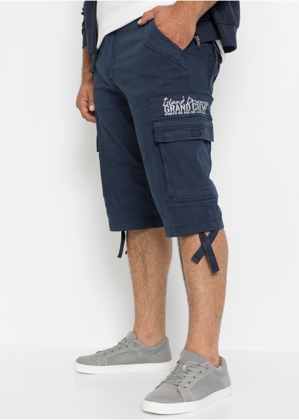 Bermuda long avec poches cargo, Regular Fit