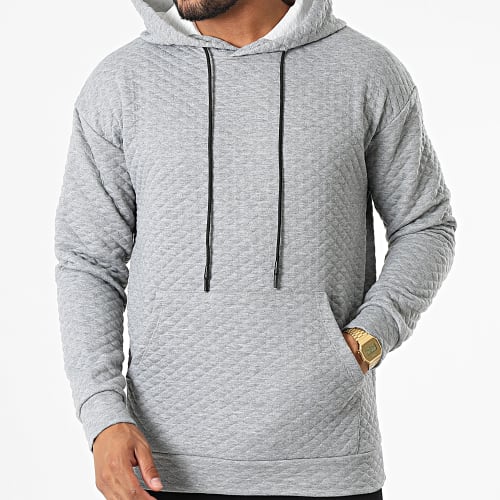 Sweat Capuche UY913 Gris Chiné
