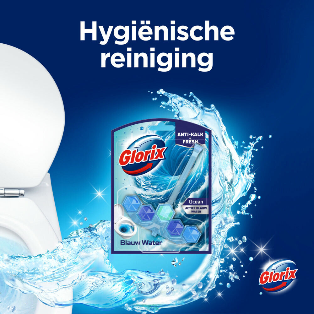 Glorix Toiletblok Blauw Water Ocean