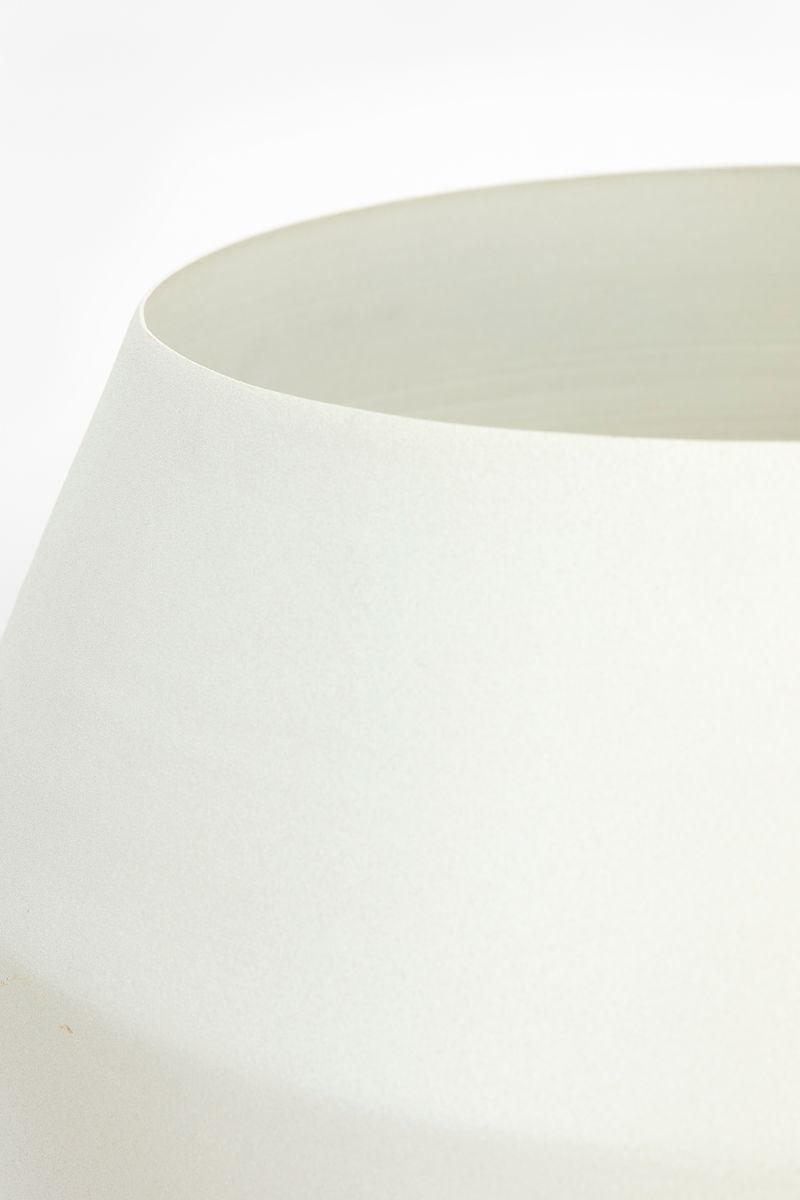 Sissy-Boy Witte plantenpot met houten standaard