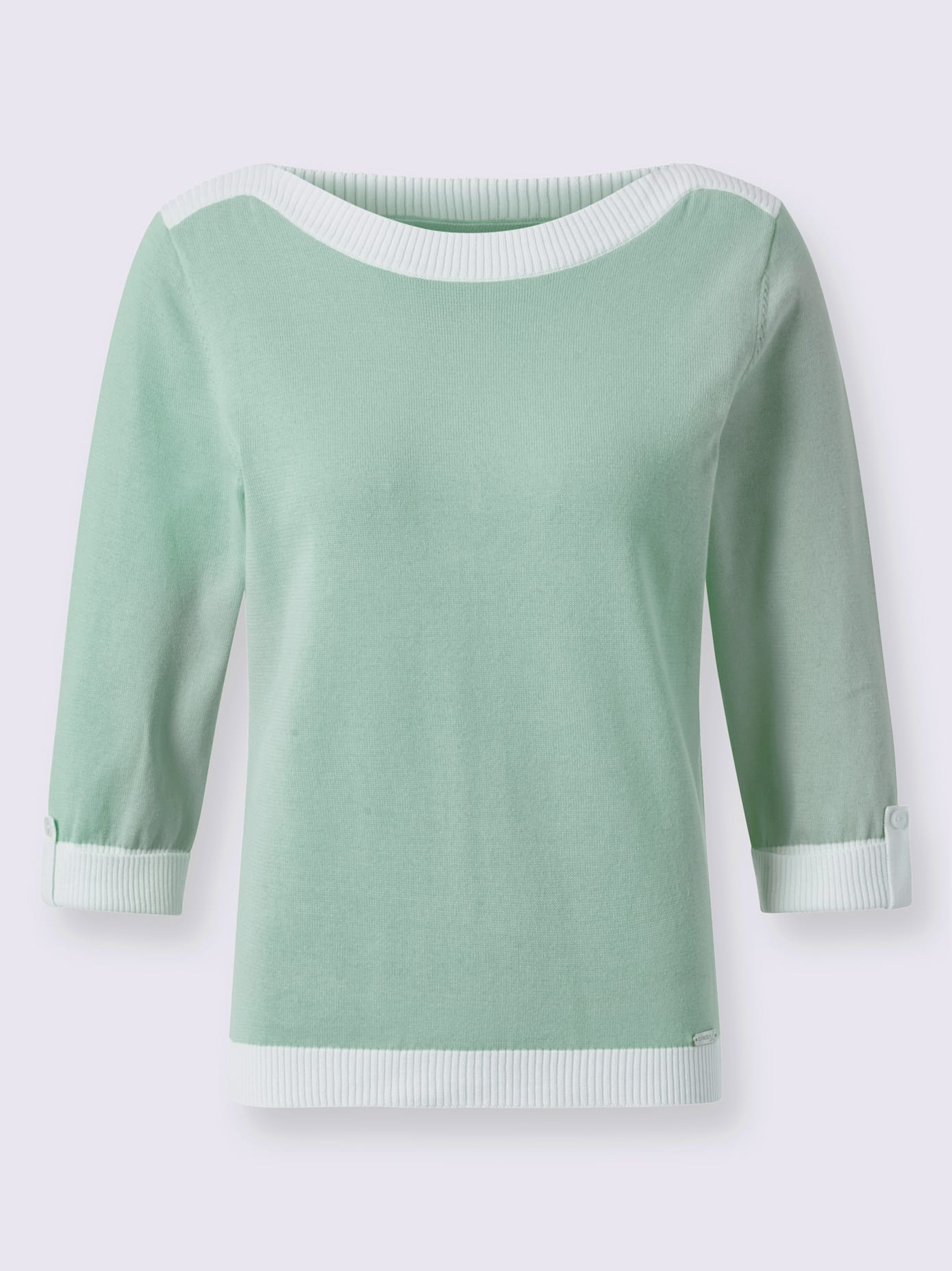 Pull à manches 3/4 100% coton pima