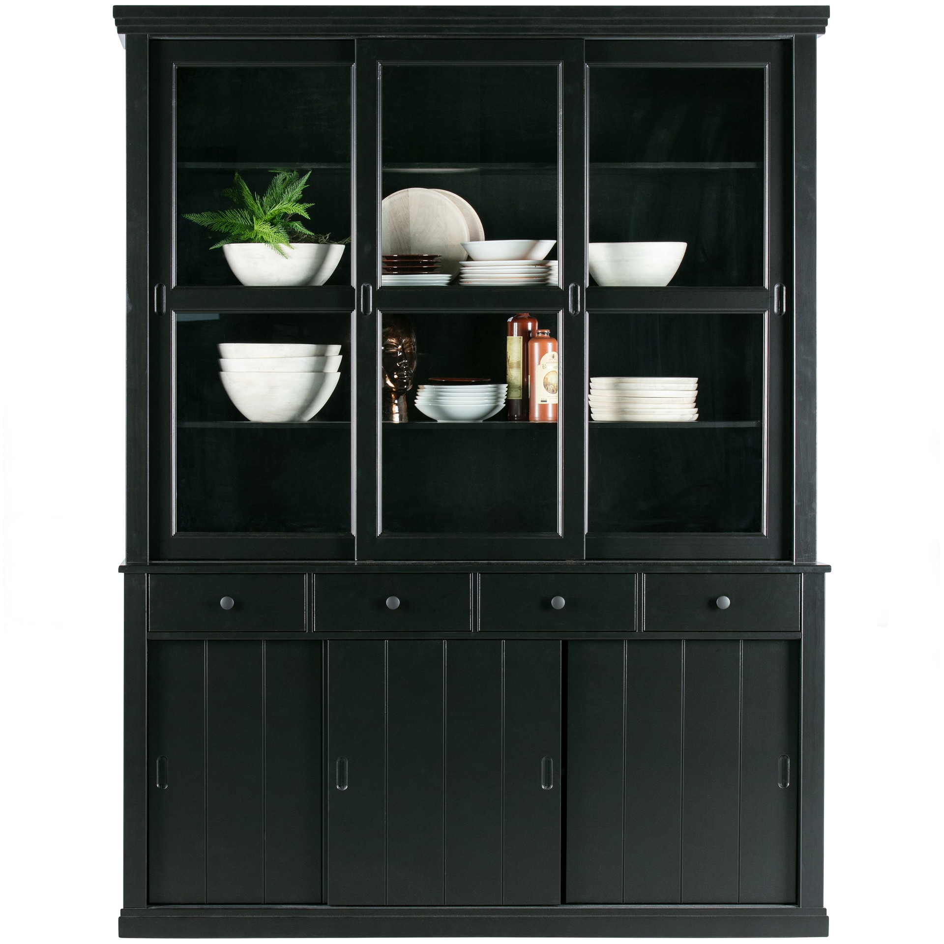 Buffetschrank LAGOS 166 x 214 cm schwarz