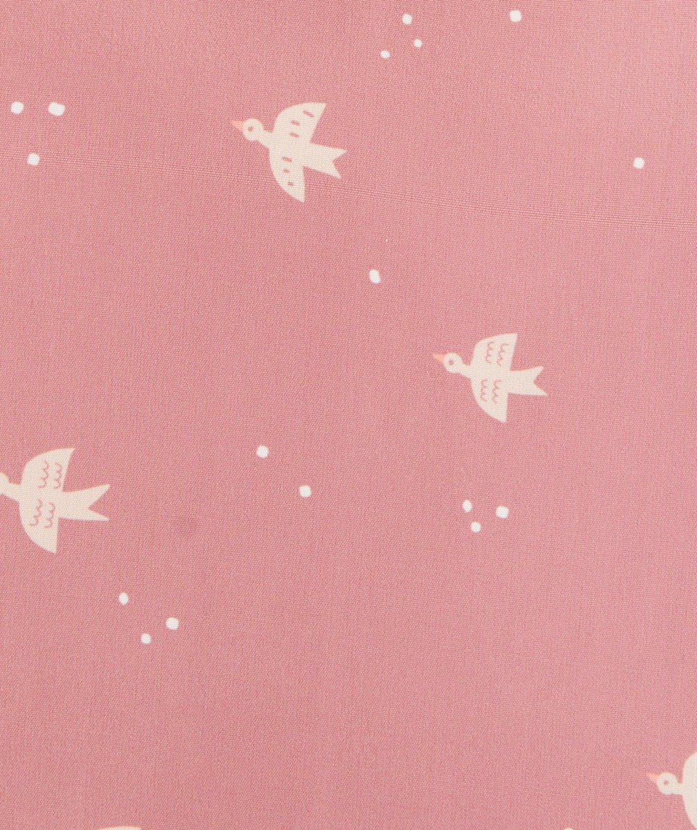 FRESKPONCHO DE PLAGE HIRONDELLES VIEUX ROSE