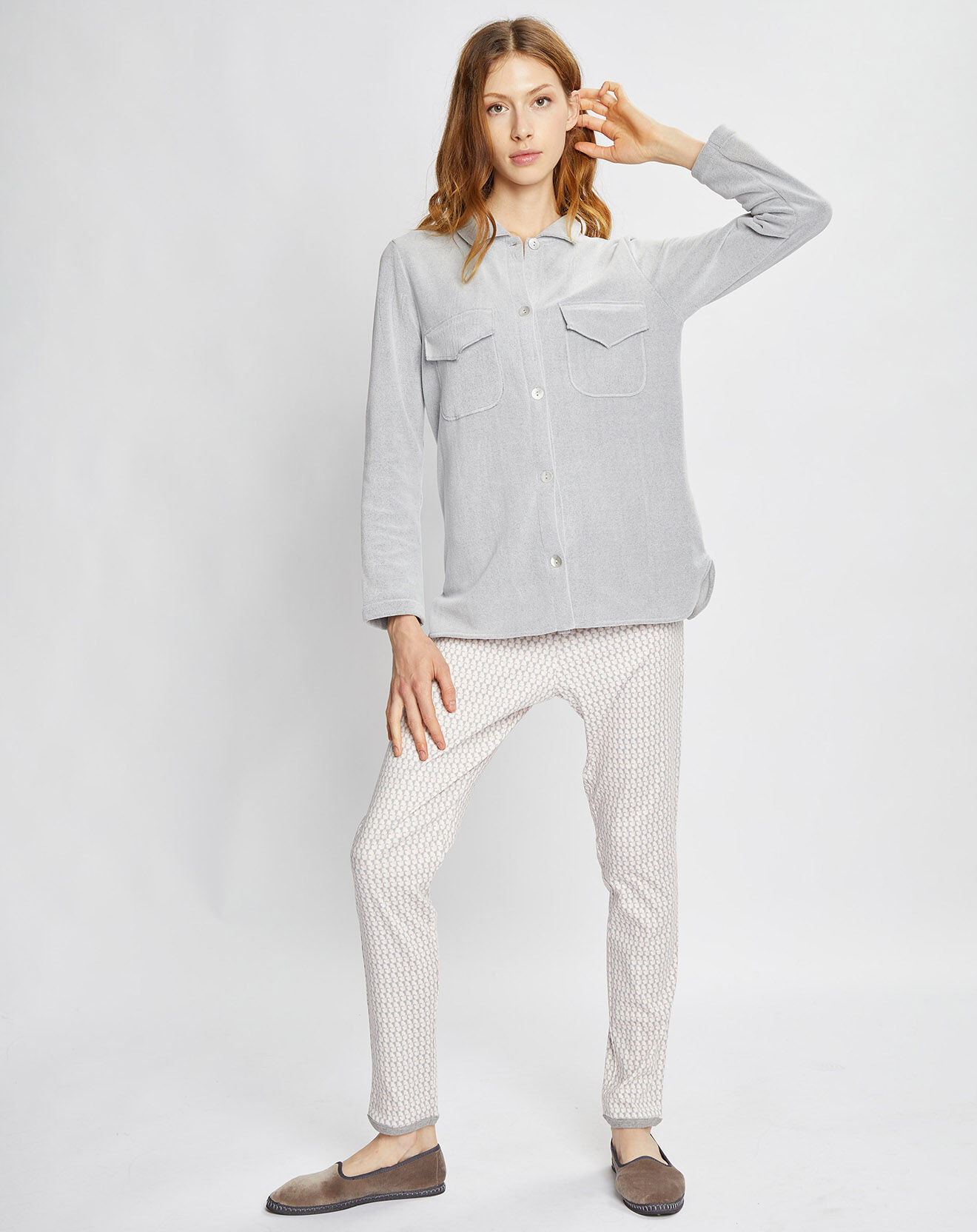 Le Chat Pyjama Romeo gris chiné/multicolore