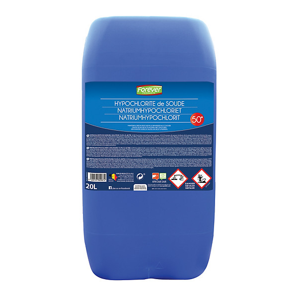 Javel 13% chlore actif Forever, 20 L