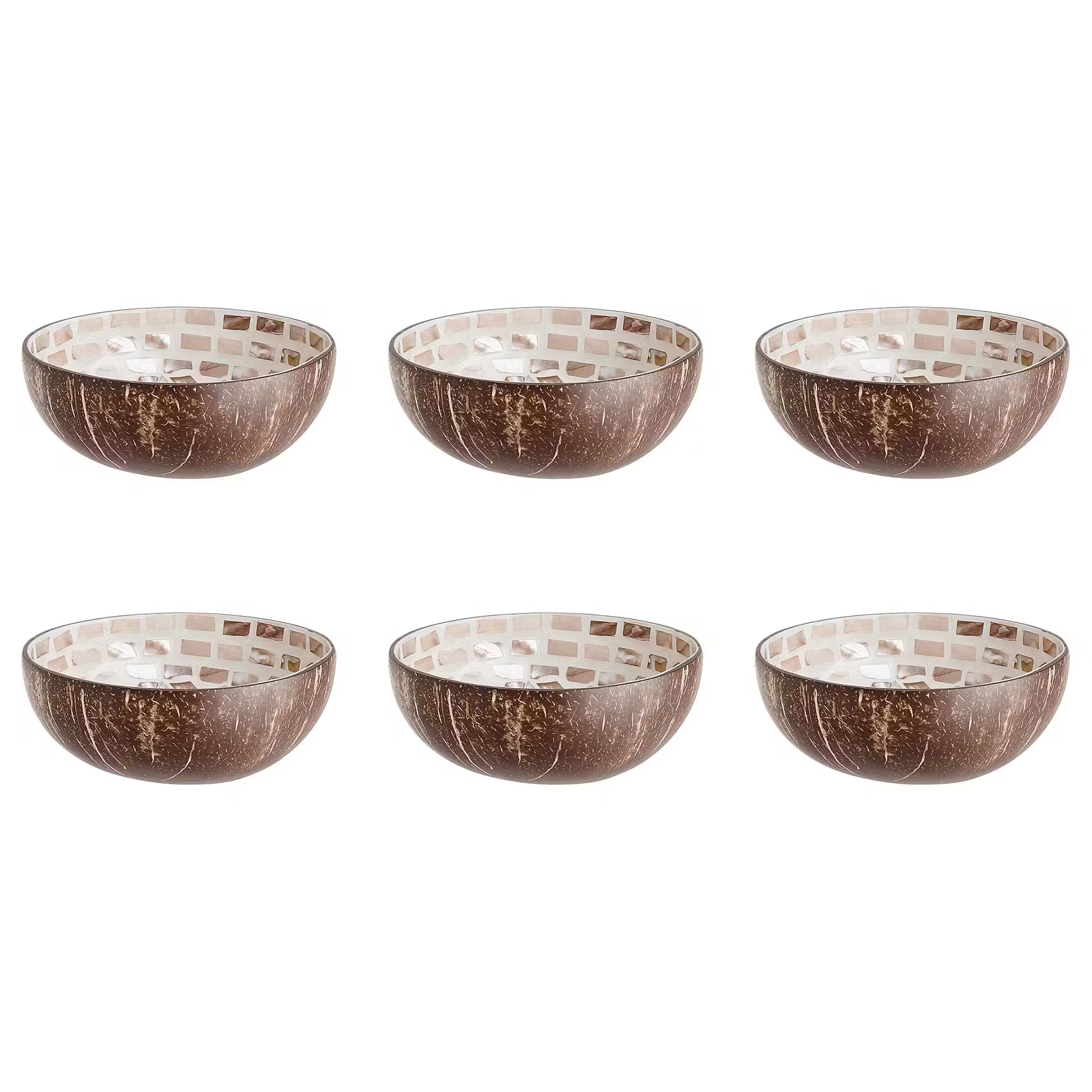 COCONUT Kokosnussschale 6er-Set