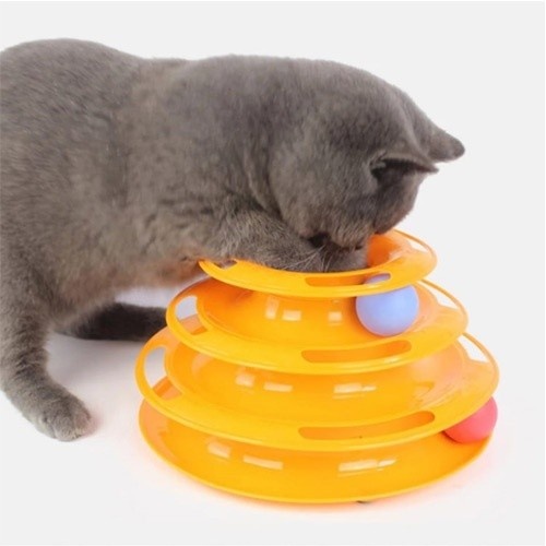 Torre de Brinquedos para Gatos Laranja