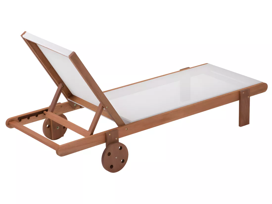 Bain de soleil en bois exotique 