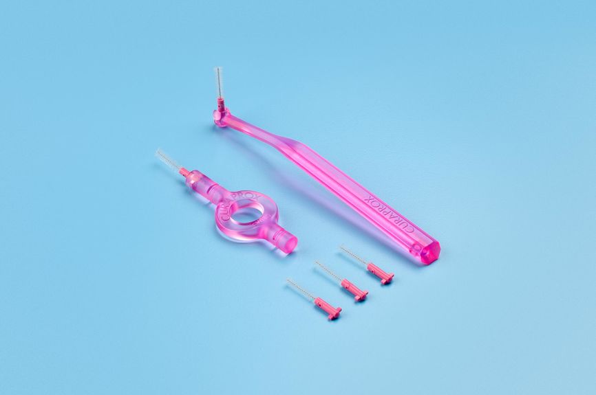 Curaprox mellomromsbørste 08 rosa 1 sett