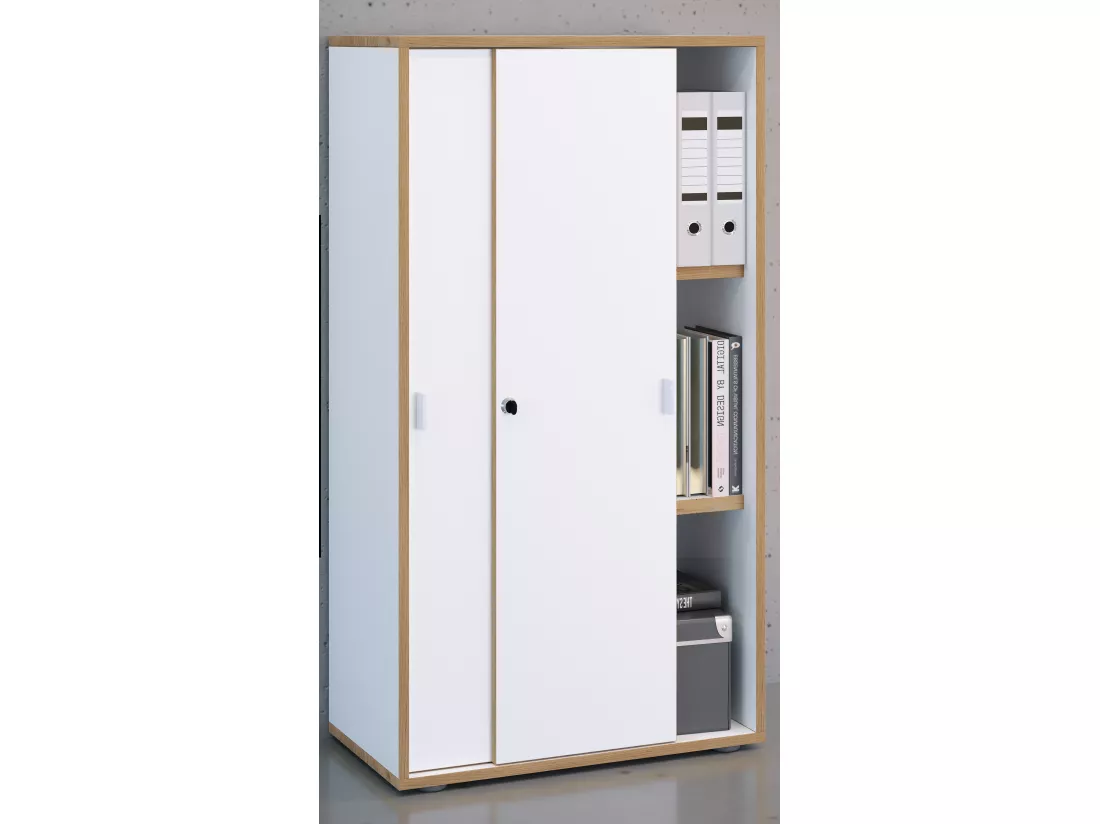 Armoire de bureau Salia portes coulissantes triple B60