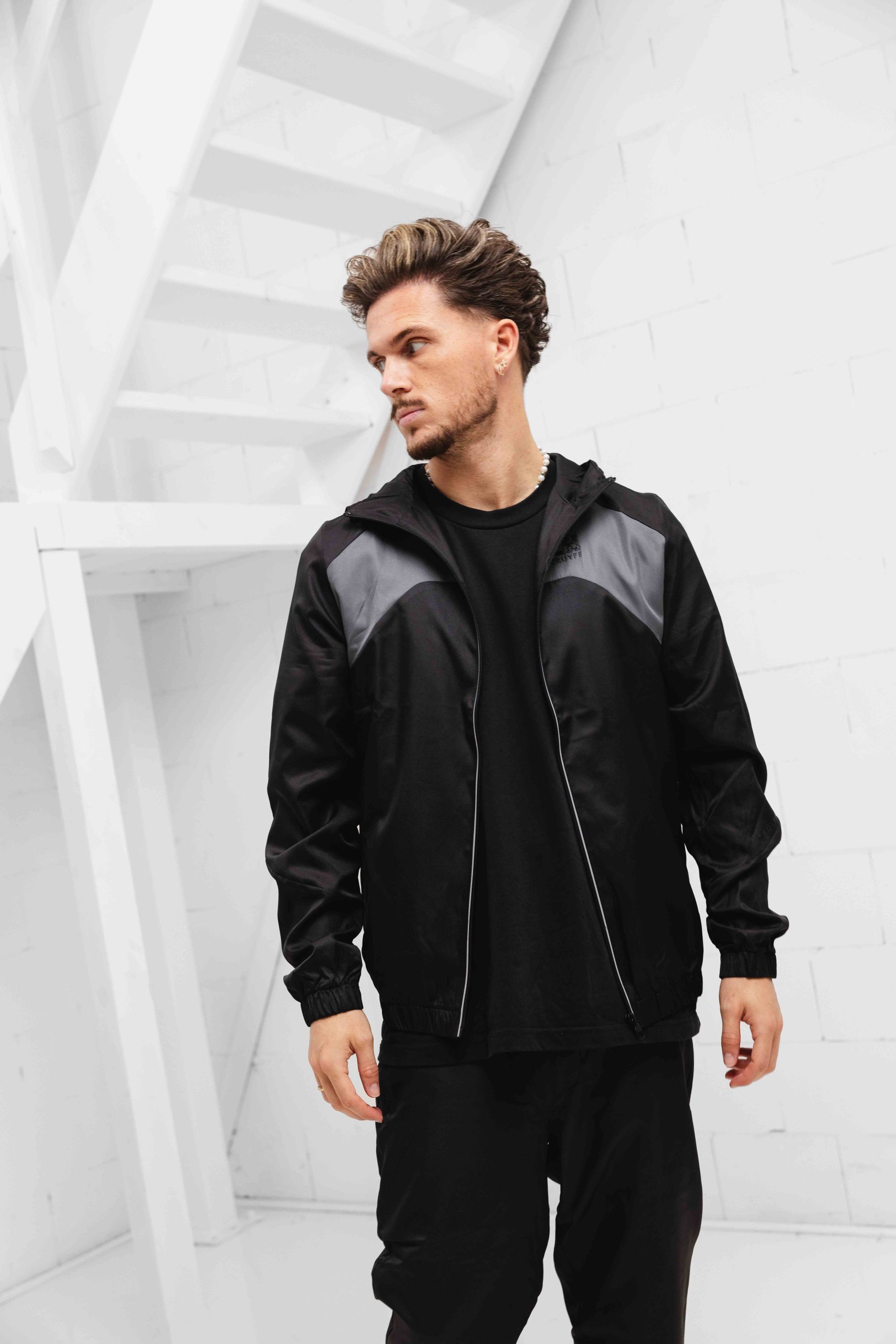 Cruyff Cambio Woven Trainingspak Heren Zwart