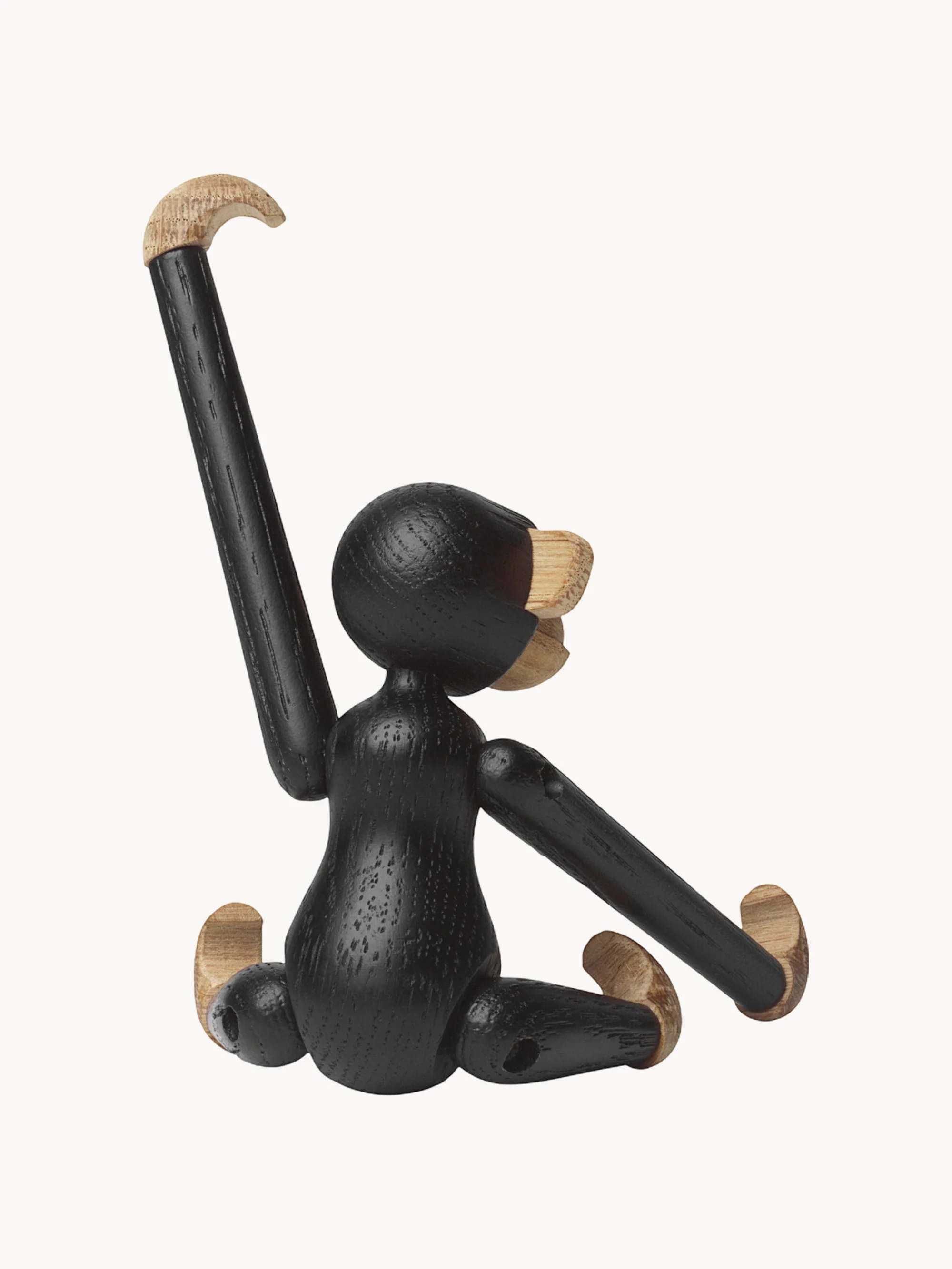 Decoratief object Monkey Mini van eikenhout