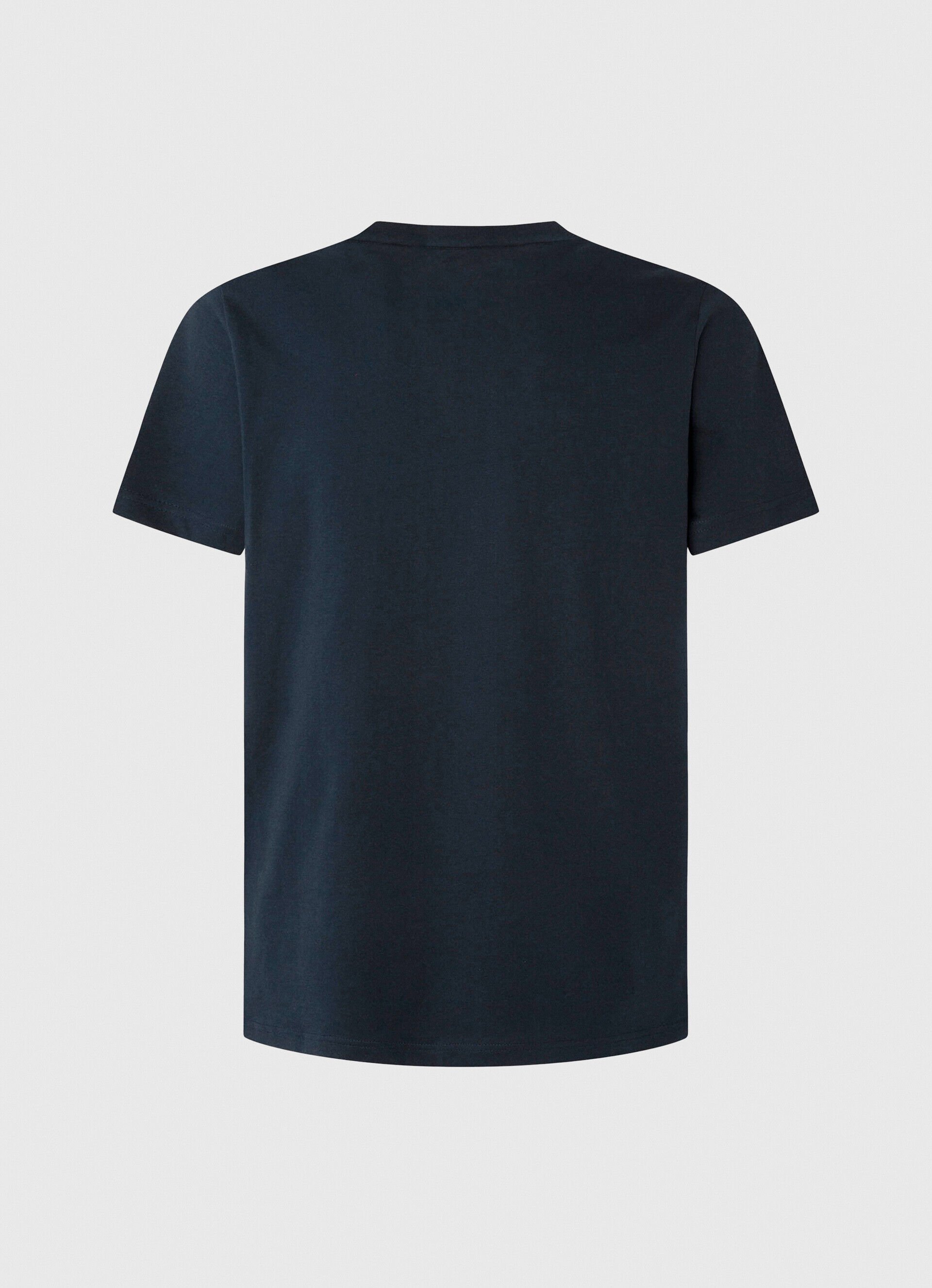 Camiseta de algodão com estampa de bandeira - azul Dulwich
