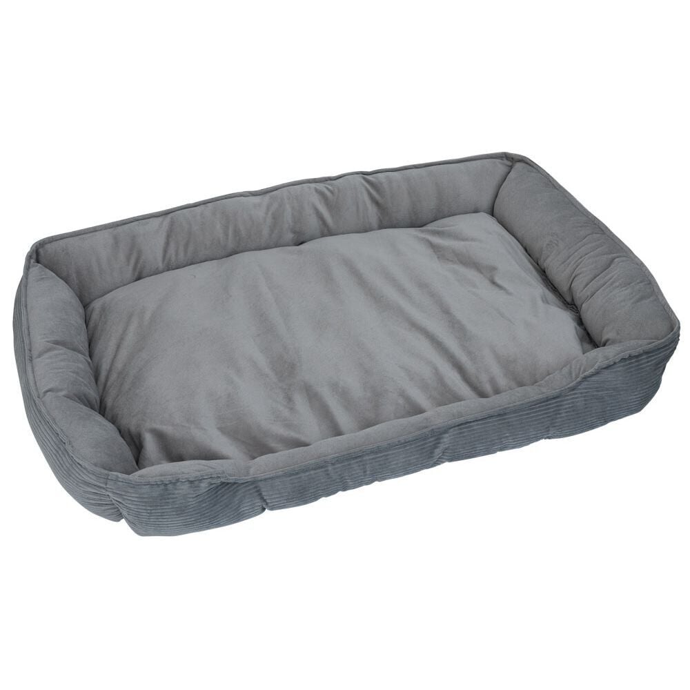 Couchage pour chien toucher doux 100xH16x65cm gris