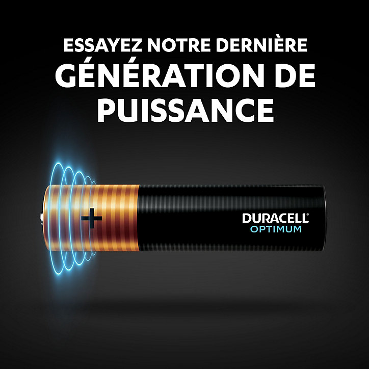 Pile alcaline AAA (LR03) Duracell Optimum, lot de 8