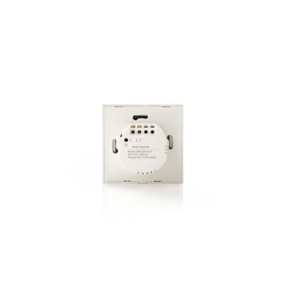 Nedis SmartLife Veggbryter | Wi-Fi | Enkelt | Wall Mount | 1000 W | Android™ / IOS | Glass | Hvit