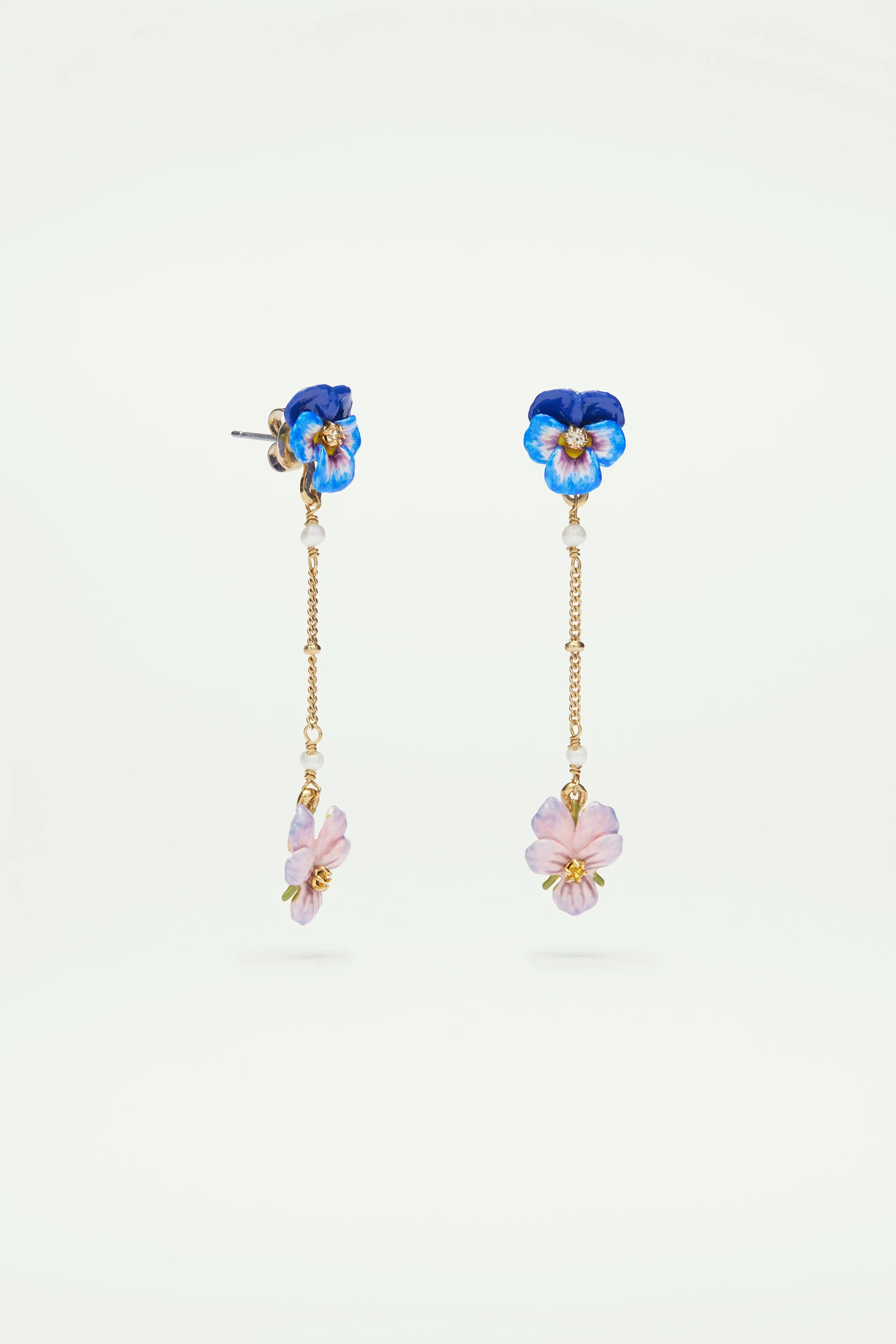 Post earrings mille pensees | Multicolore