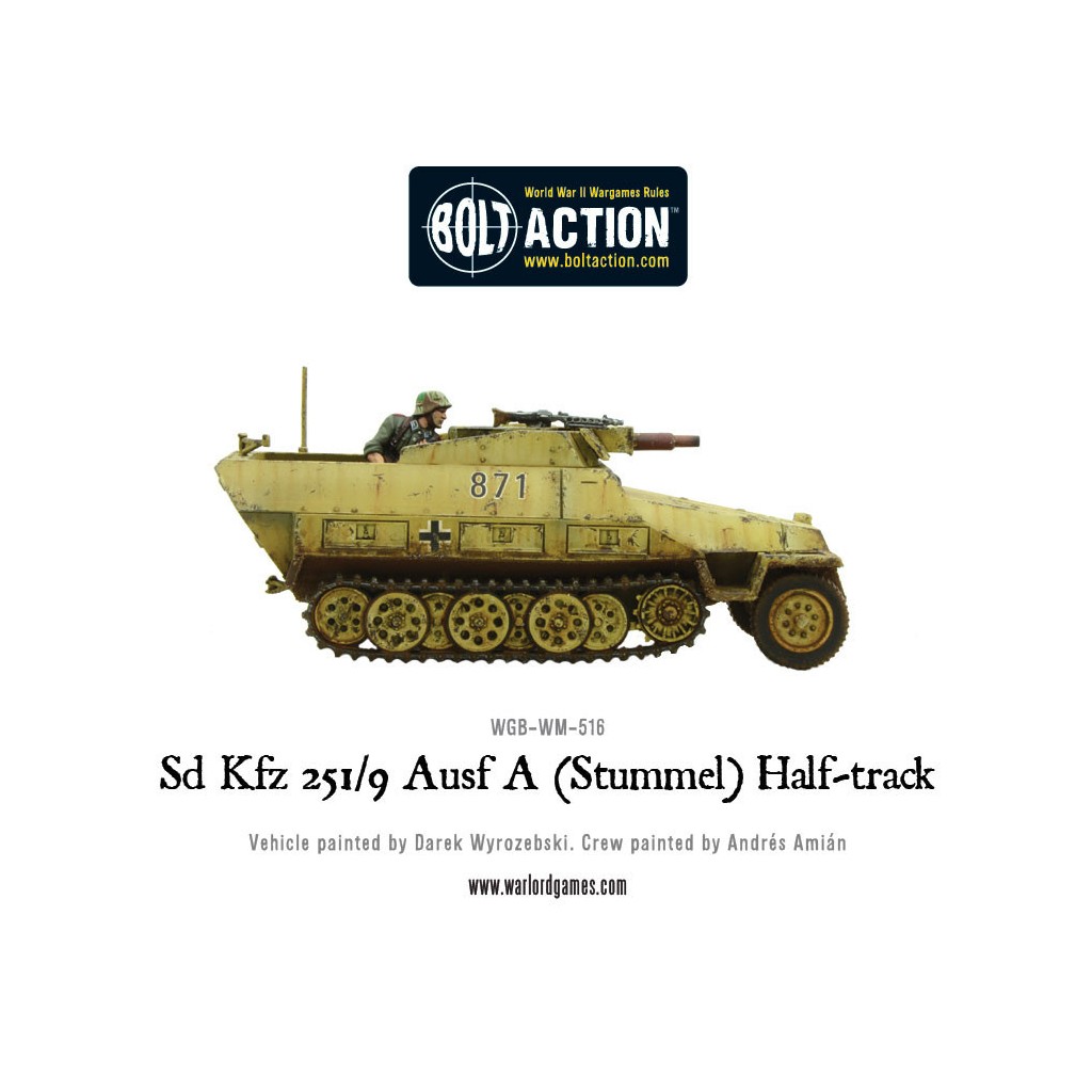 Bolt Action - German - Sd.Kfz 251/9 Ausf D (Stummel) half-track