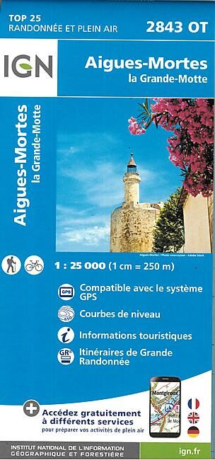 IGN - TOP25 2843OT AIGUES MORTES 1 25 000