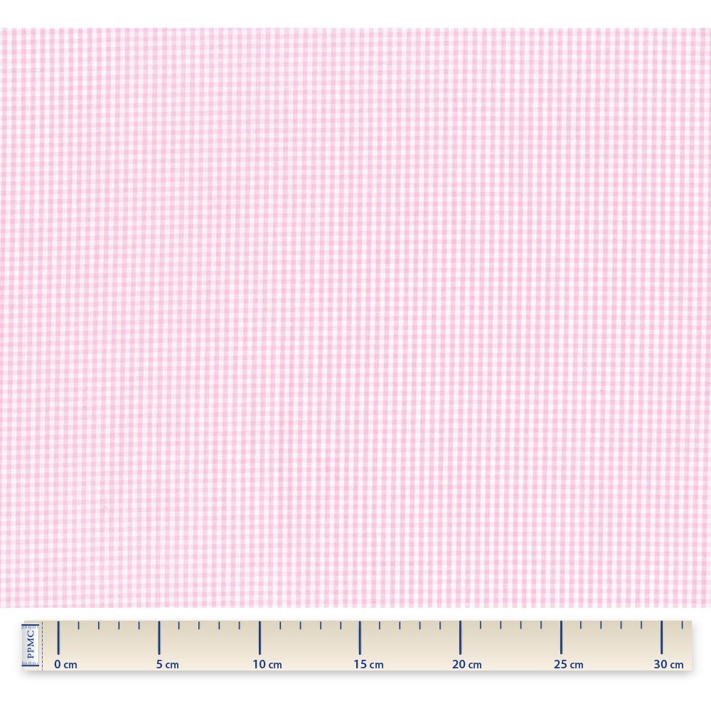 Tissu Coton Au Mètre Vichy Rose
