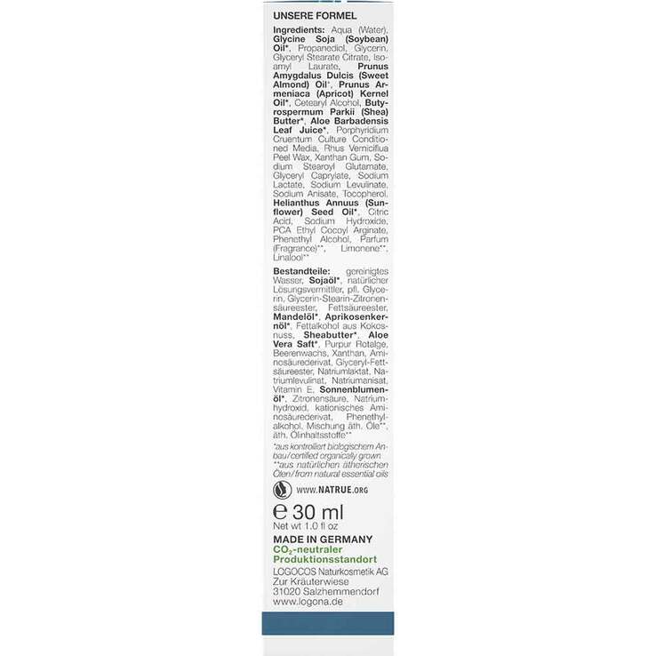 Logona Med Couperose Pflegecreme Rotalgenextrakt Silidine, 30 ml