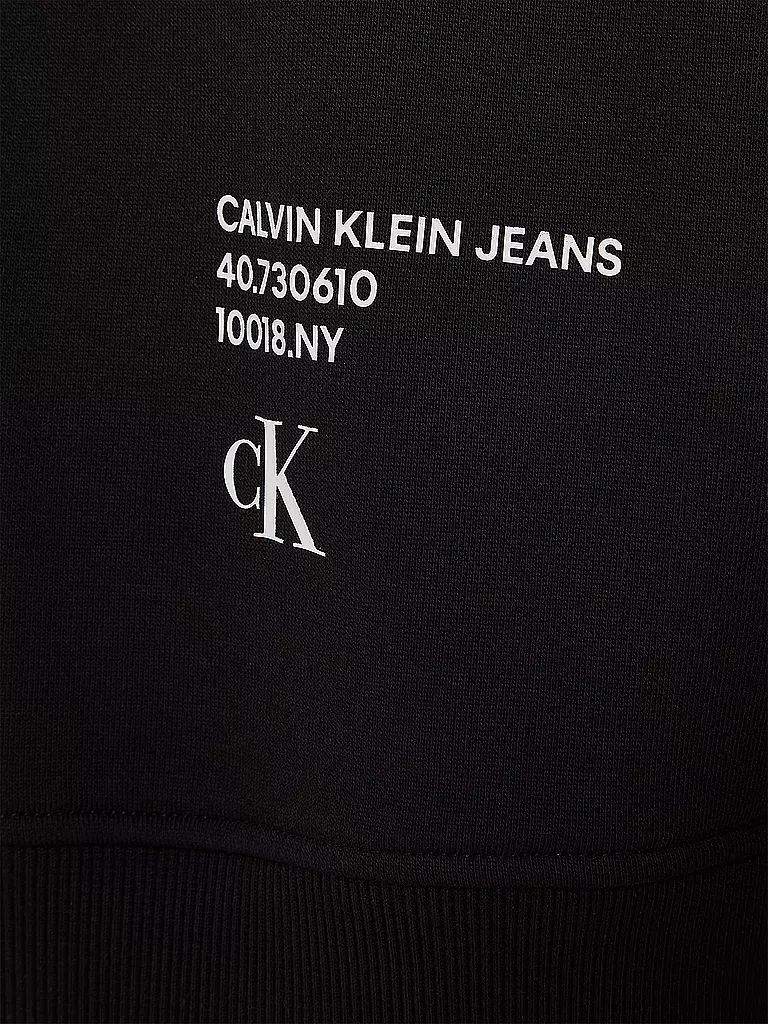 CALVIN KLEIN JEANS Kapuzensweater- Hoodie schwarz