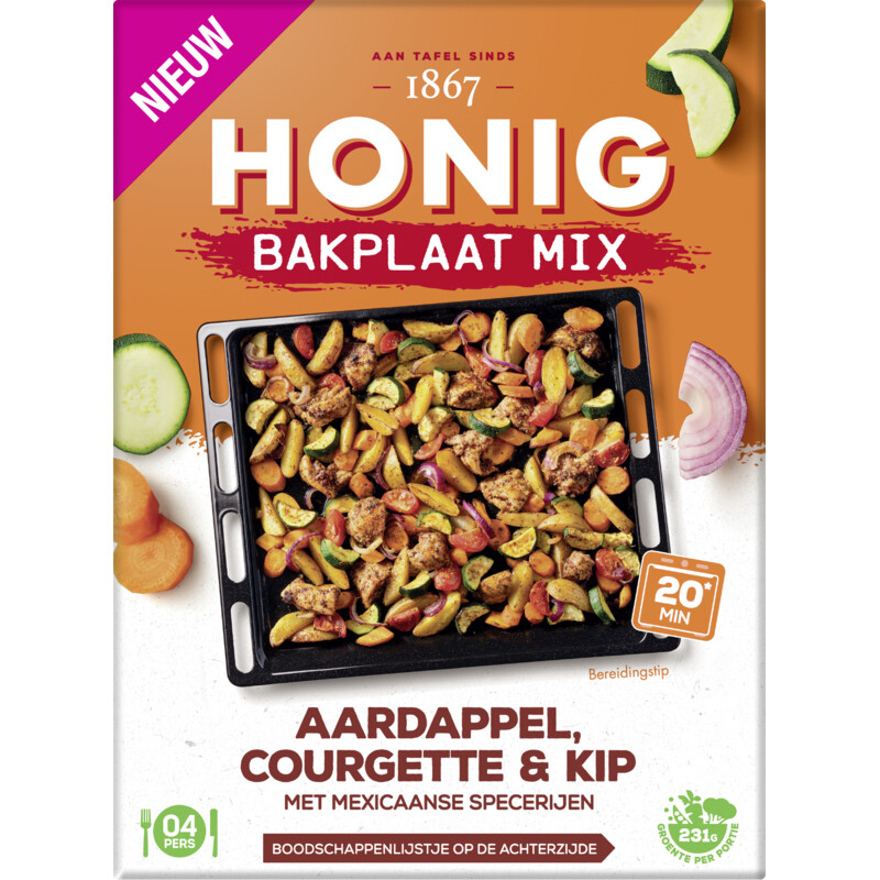 Honig Mix aardappel, courgette & kip