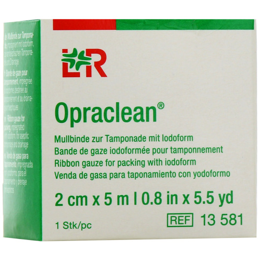 Opraclean mèche iodoformée - Méchage de plaie exsudative