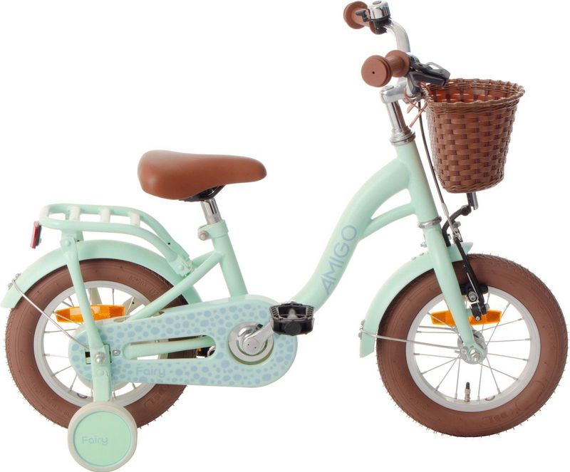 AMIGO - Fairy - Kinderfiets - Mintgroen - Staal - 12 Inch