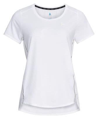 Maillot Manches Courtes Femme Odlo Zeroweight Chill-Tec Blanc