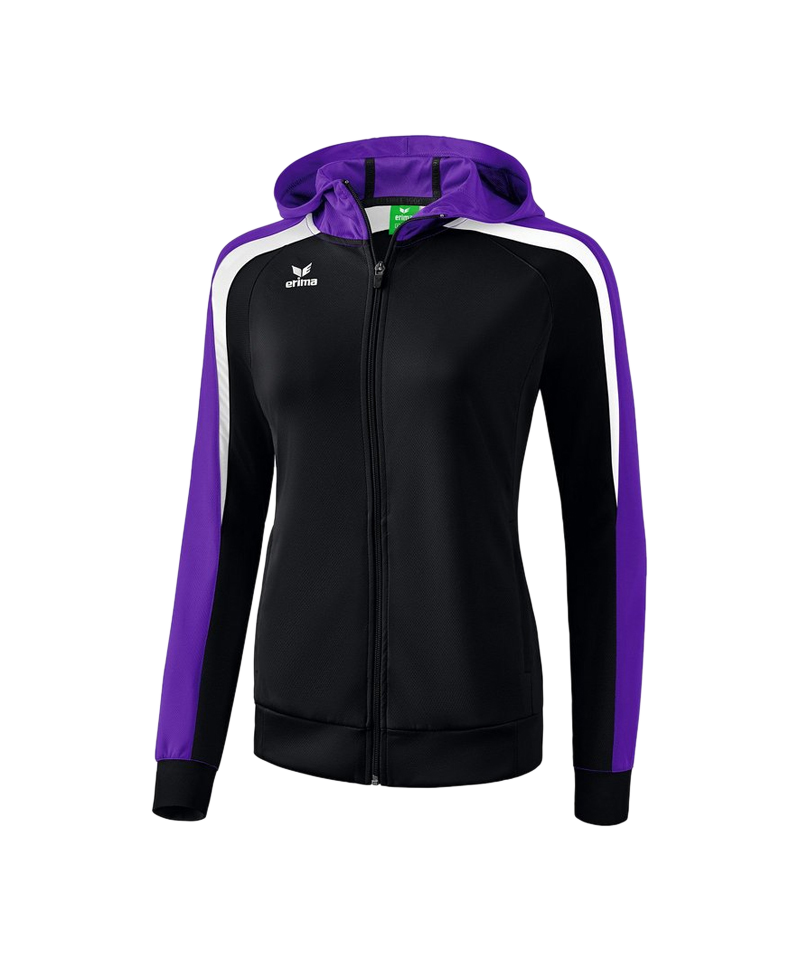 Erima Liga 2.0 Kapuzenjacke Damen Schwarz Lila