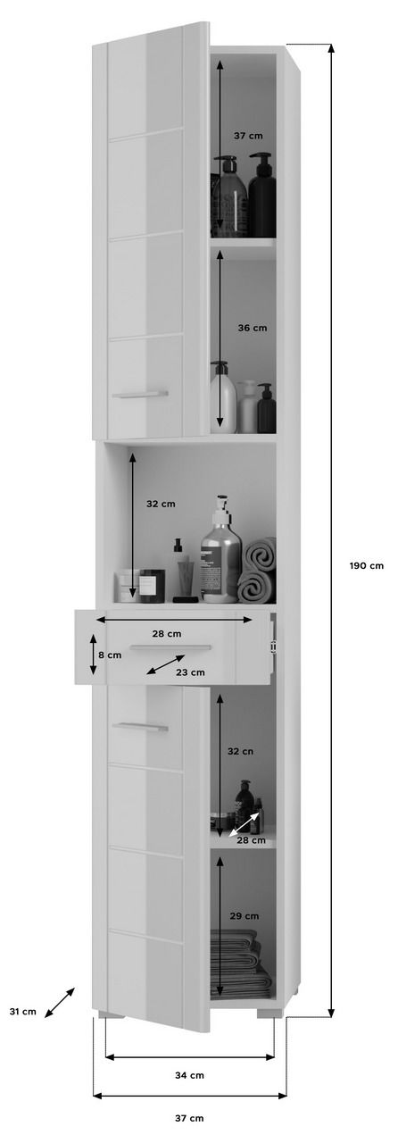MID.YOU Hochschrank VENICE