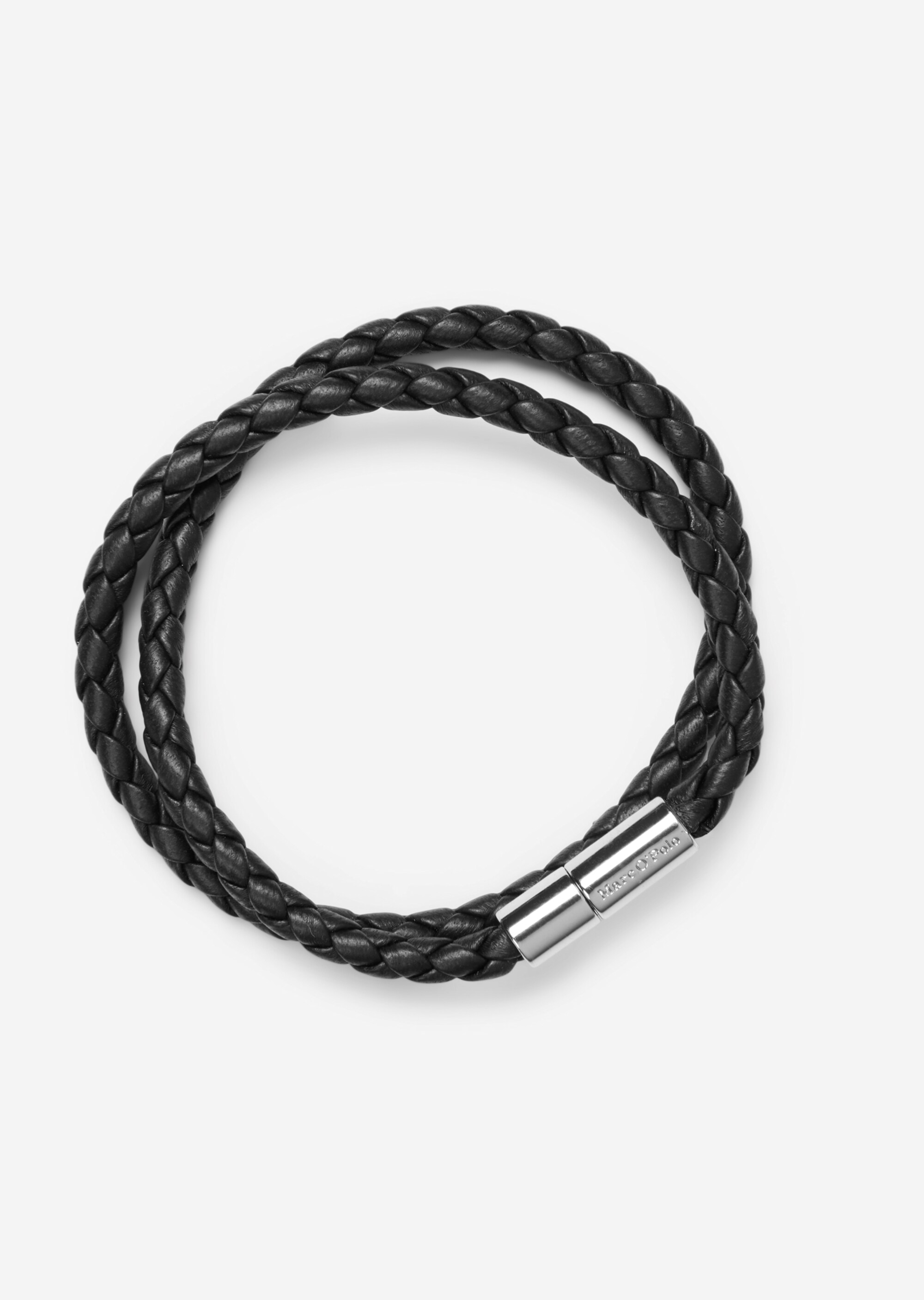 Geflochtes Leder-Armband mit Magnetverschluss