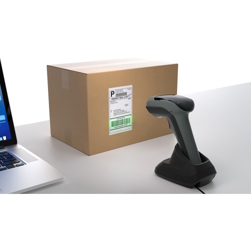 Safescan 350-BT – Lecteur de codes-barres sans fil plug & play avec station de charge