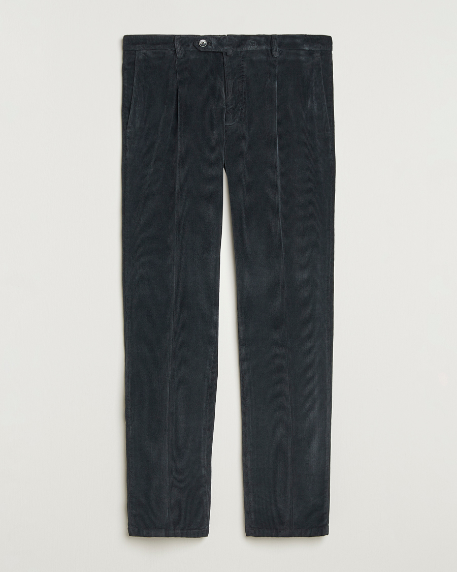 Briglia 1949 Easy Fit Corduroy Trousers Black