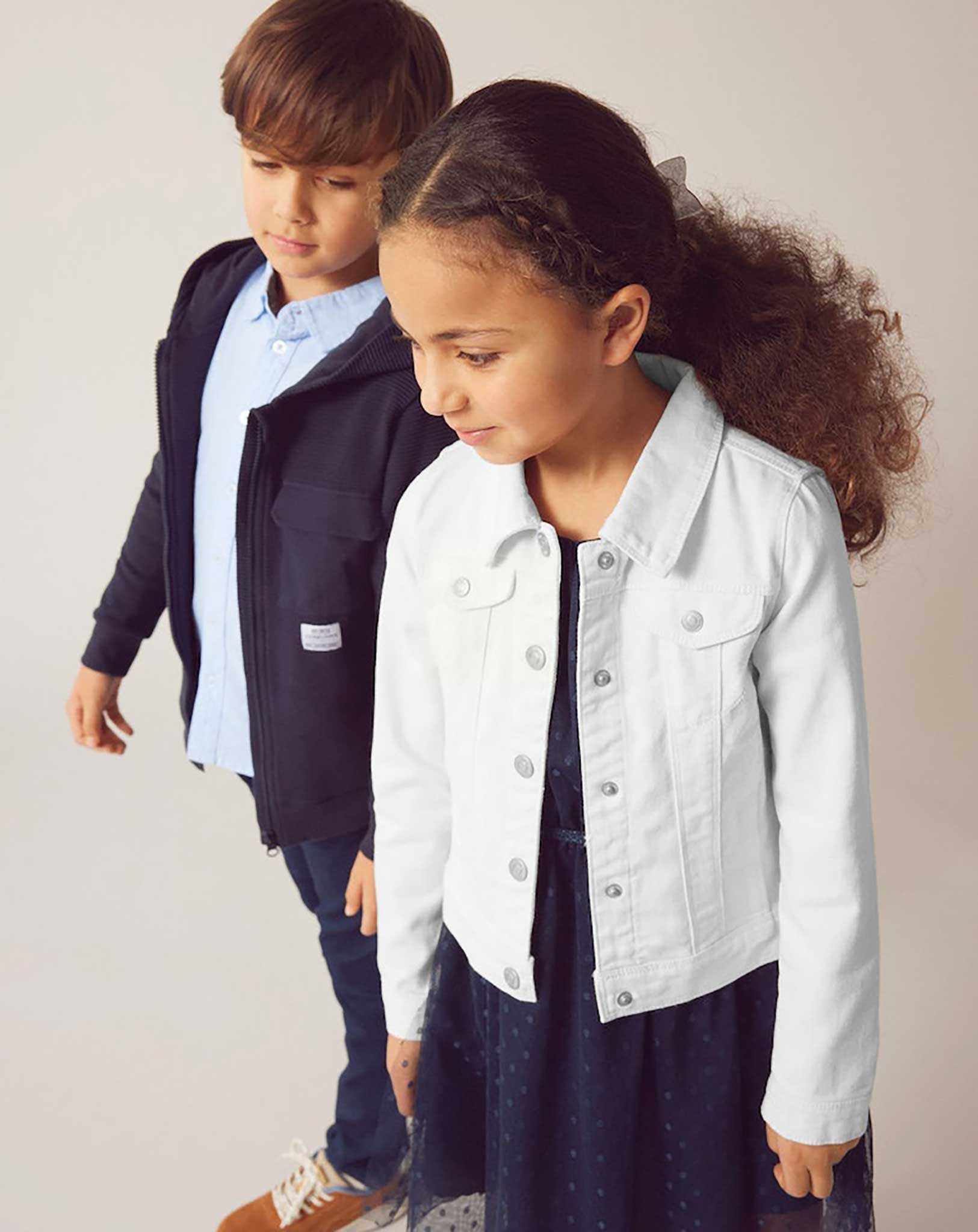 Twilljacke NKFREJA 4160-YF in bright white