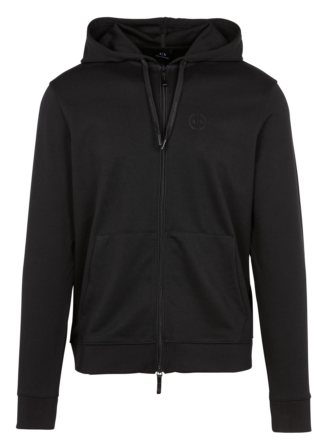Gilet zippé regular-fit à capuche | Noir