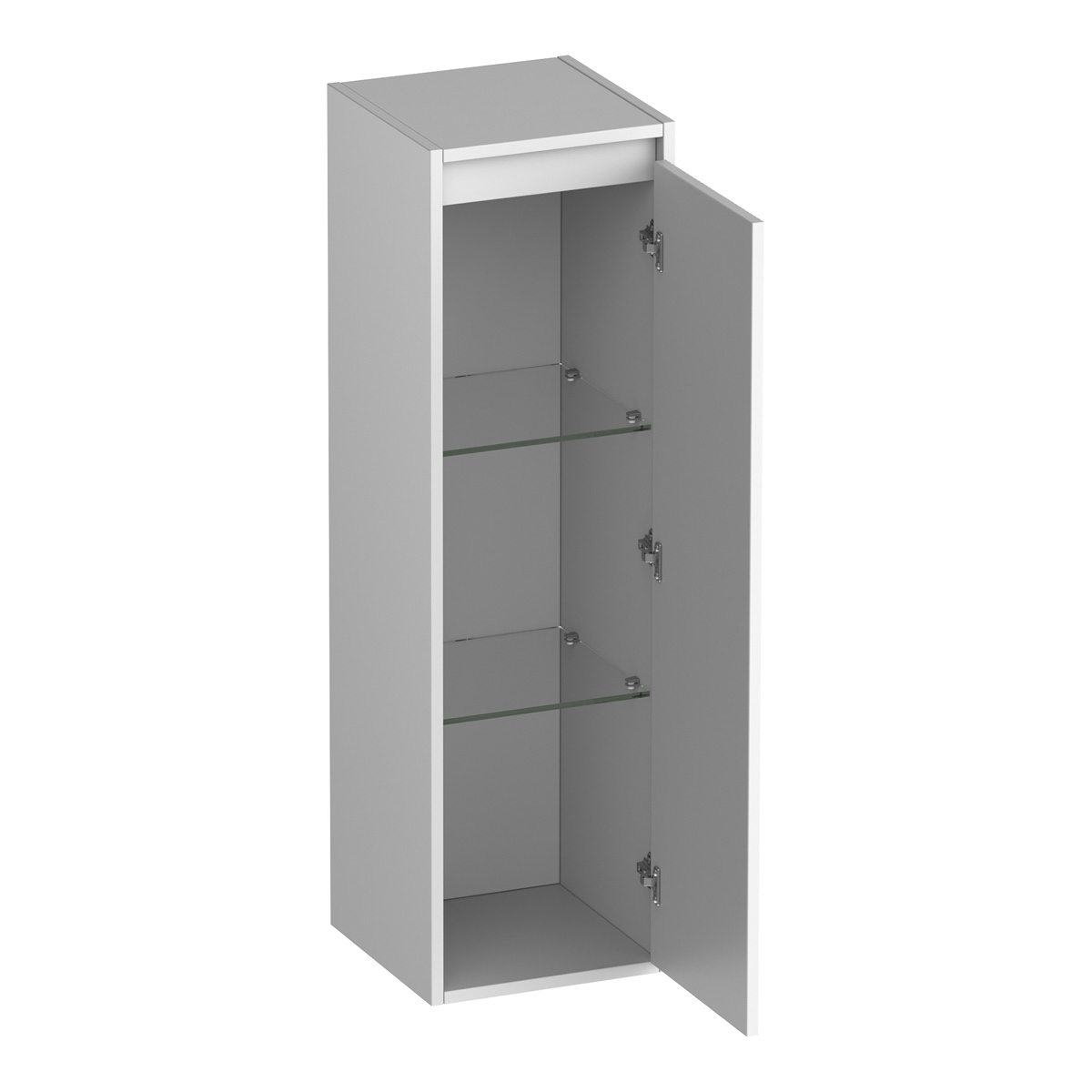 Brauer Adore Wavy kolomkast 120cm rechtsdraaiend wit mat