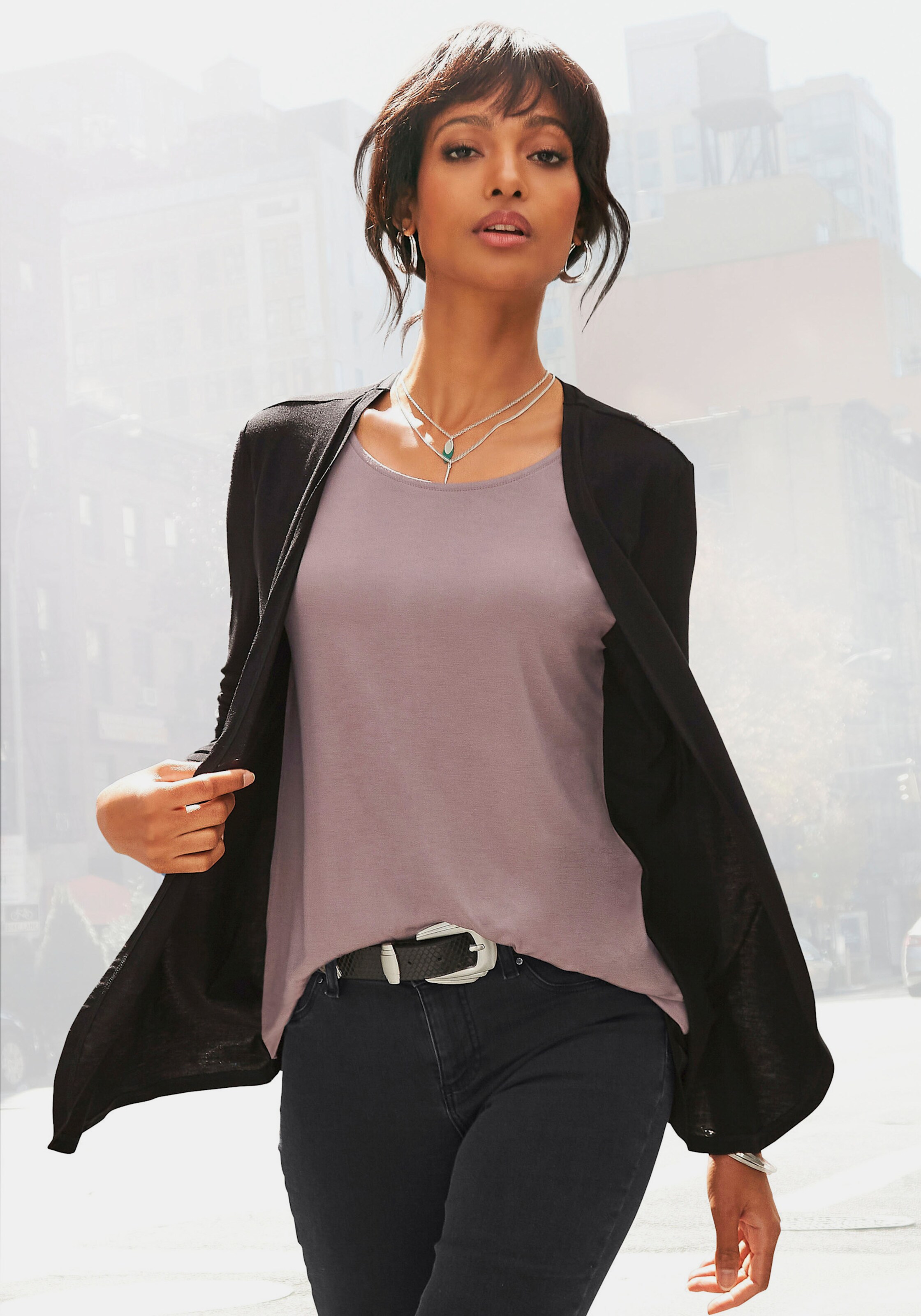 2-in-1-Langarmshirt
