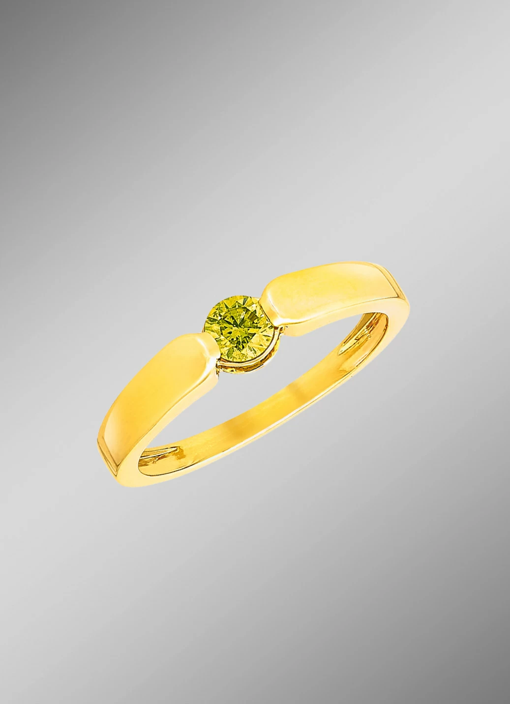 Wundervoller Damenring mit gelbem Canary-Brillant