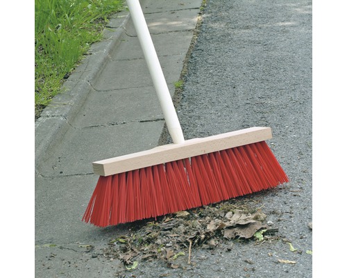 Straatbezem 40 cm met steel