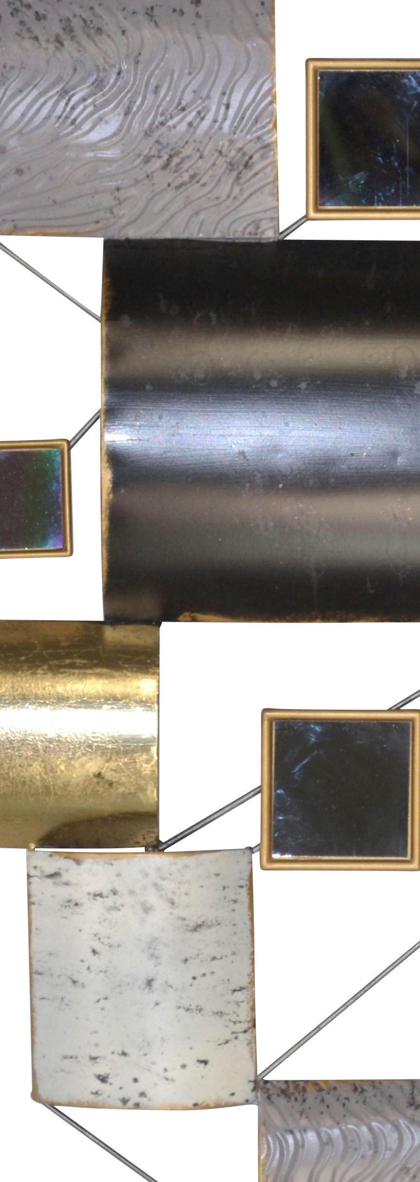 HOFMANN LIVING AND MORE Wanddekoobjekt »Wanddekoration« Wandobjekt aus Metall, geometrische Formen