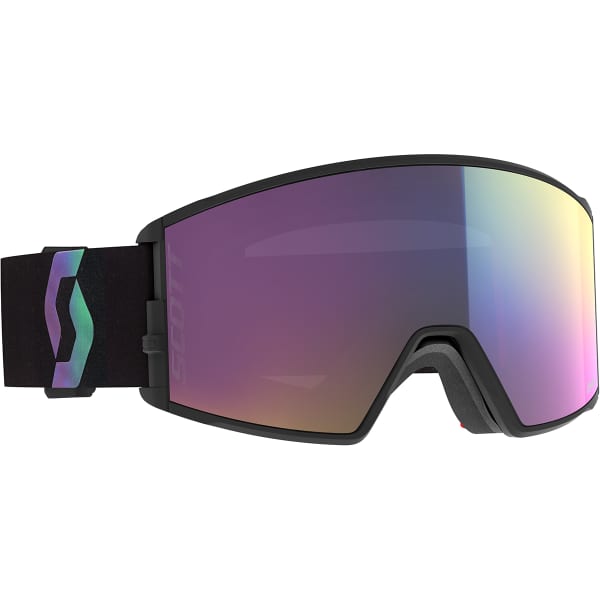 Masque de ski SCOTT REACT BLACK/AURORA GREEN/ ENHANCER TEAL CHROME