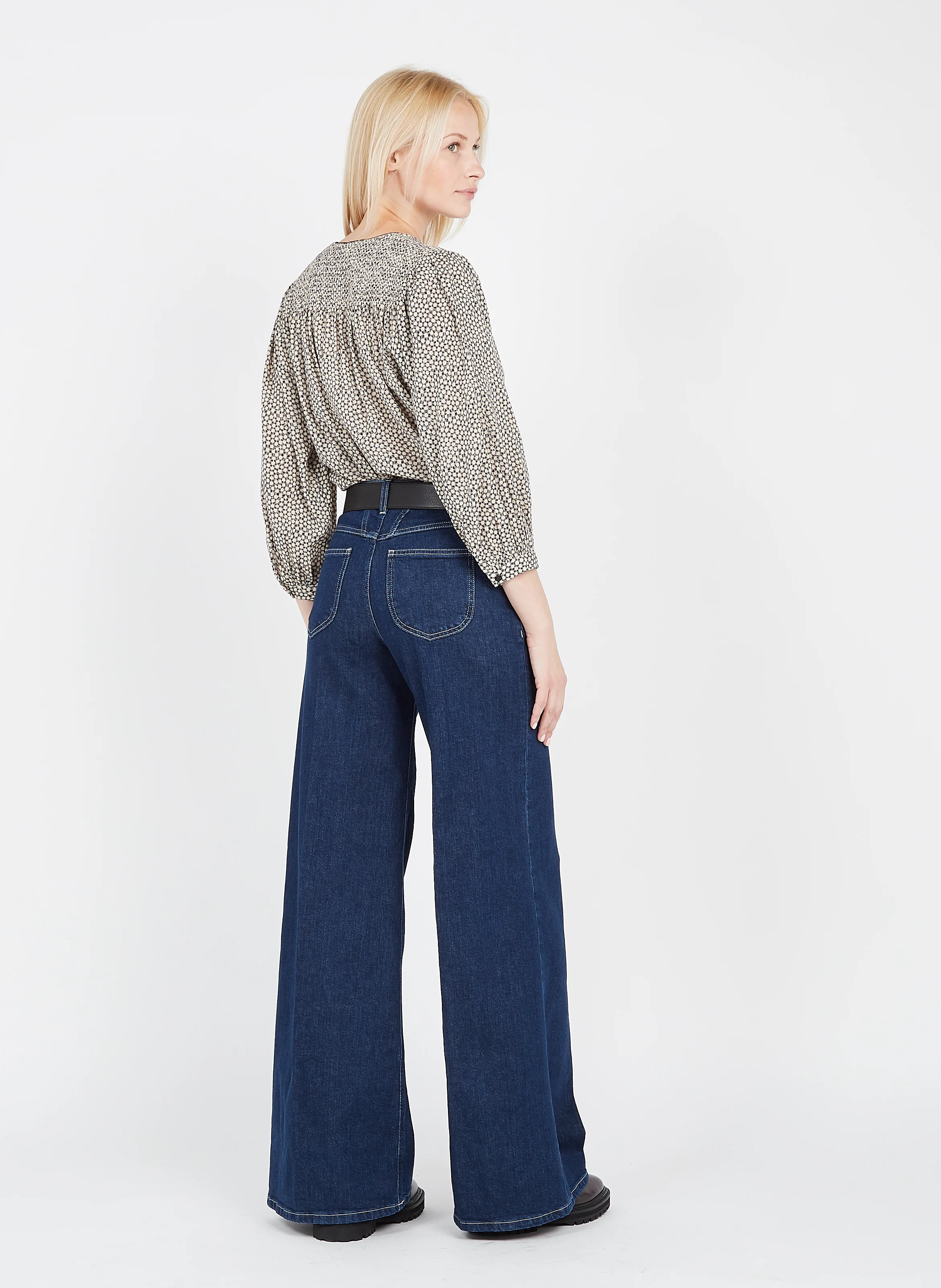 LA PANAME - Ceinture en cuir lisse | Noir