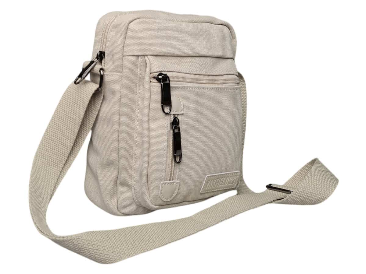 Yakfield Cook Canvas compacte schoudertas - Off-white