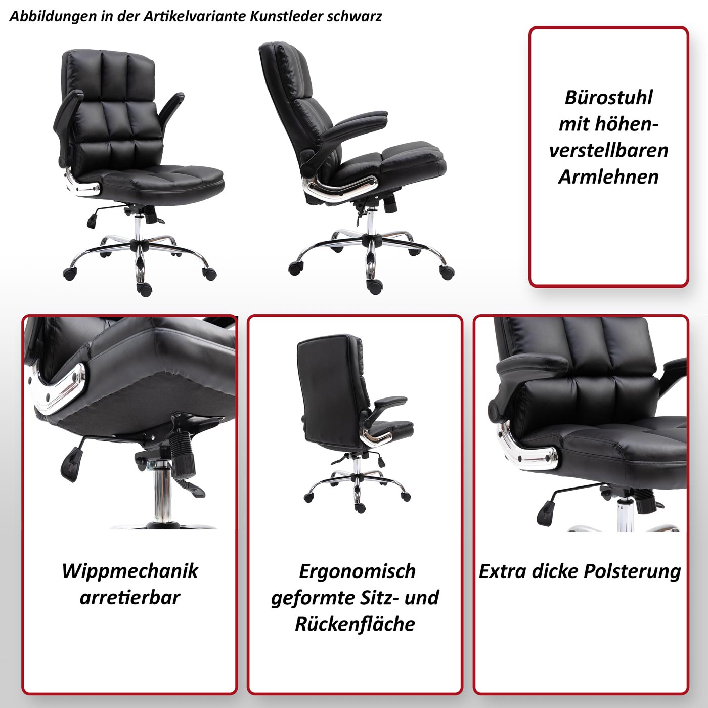 Bürostuhl MCW-J21, Chefsessel Drehstuhl Schreibtischstuhl, höhenverstellbar ~ Stoff/Textil creme-beige